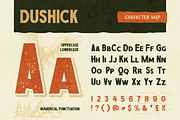 Dushick, a Sans Serif Font by Burntilldead (Thumbnail 2 of 12)