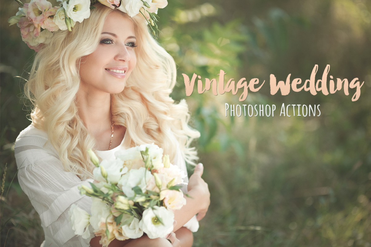 Vintage Wedding Photoshop Actions, an Action Add-On by BeArt-Presets (Photo 1 of 19)