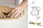 Watercolor Baking Collection, a Food Illustration by MayaNavits (Thumbnail 6 of 8)