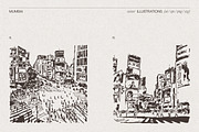 Tokyo Streets Crossing Sketches, a Work Illustration by TheMountBirdStudio (Thumbnail 3 of 7)