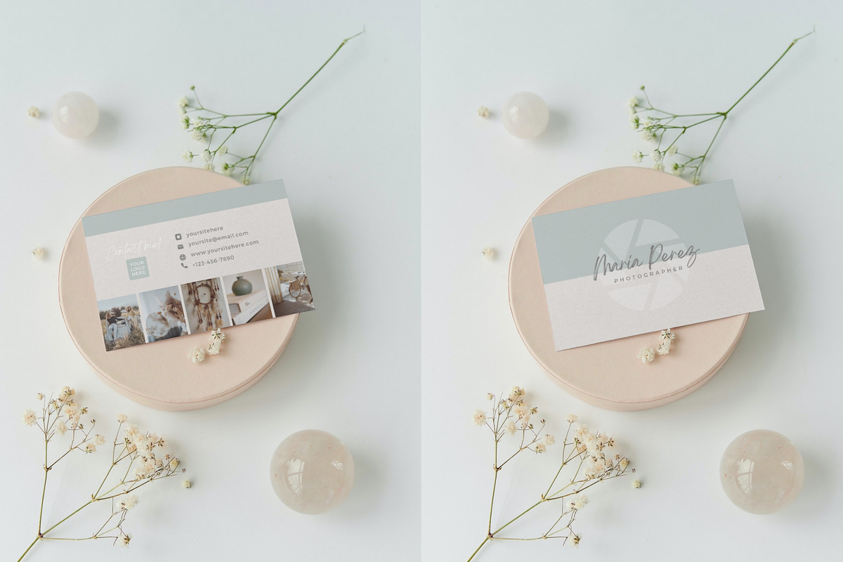 Business Card Kit for Photographer, a Business Card Template by Golden Horizons Studio (Photo 7 of 10)