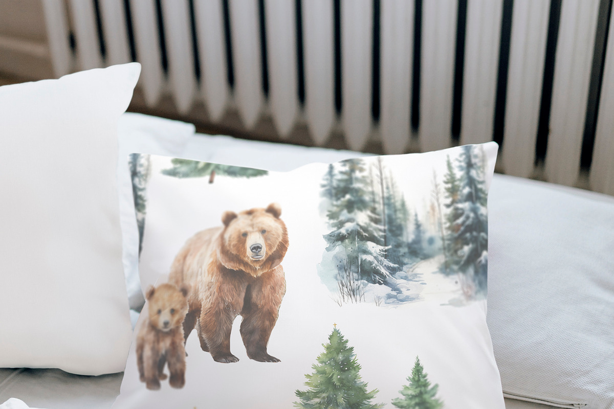 Watercolor forest animals clipart, an Object Graphic by KomtsyanTatyanaArt (Photo 9 of 10)