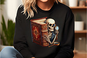 Funny Skeleton Peeking Bundle Clipar, an Icon by DreamCafeArt (Thumbnail 3 of 7)