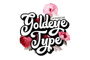 Goldeye Type, a Script Font by Liviu (Thumbnail 1 of 5)