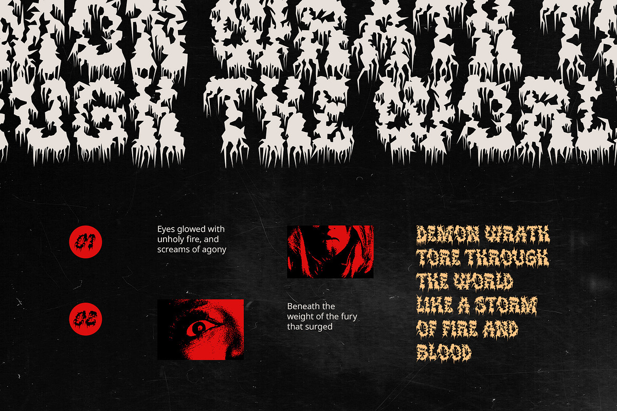 CS Cannibal – Black Metal Font, a Blackletter Font by Craft Supply Co. (Photo 2 of 8)
