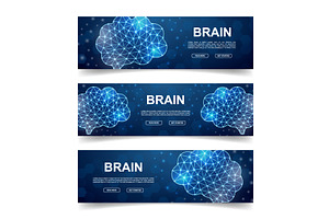 Set of human brain horizontal, a Texture Illustration by GraphiShop
