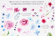 Watercolour Leaves and Floral Kit, a Texture Illustration by Maria Zebroff (Thumbnail 7 of 11)