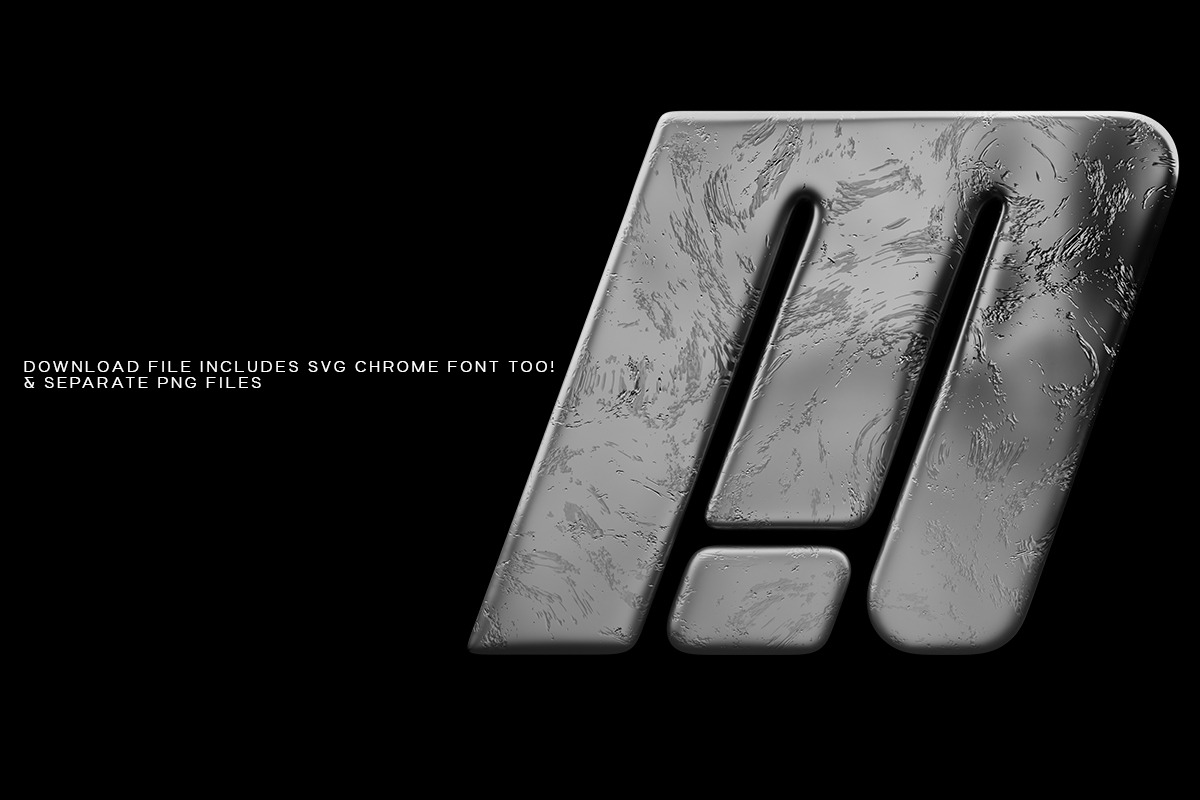 Synapse - Typeface & SVG Metal Font, a Font by saintricchi