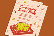 Thanksgiving Dinner Party Invitation, a Print Template by Guuver (Thumbnail 2 of 3)