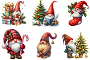 Christmas Gnome Sublimation Clipart, an Illustration by DreamArtGraphic (Thumbnail 3 of 5)