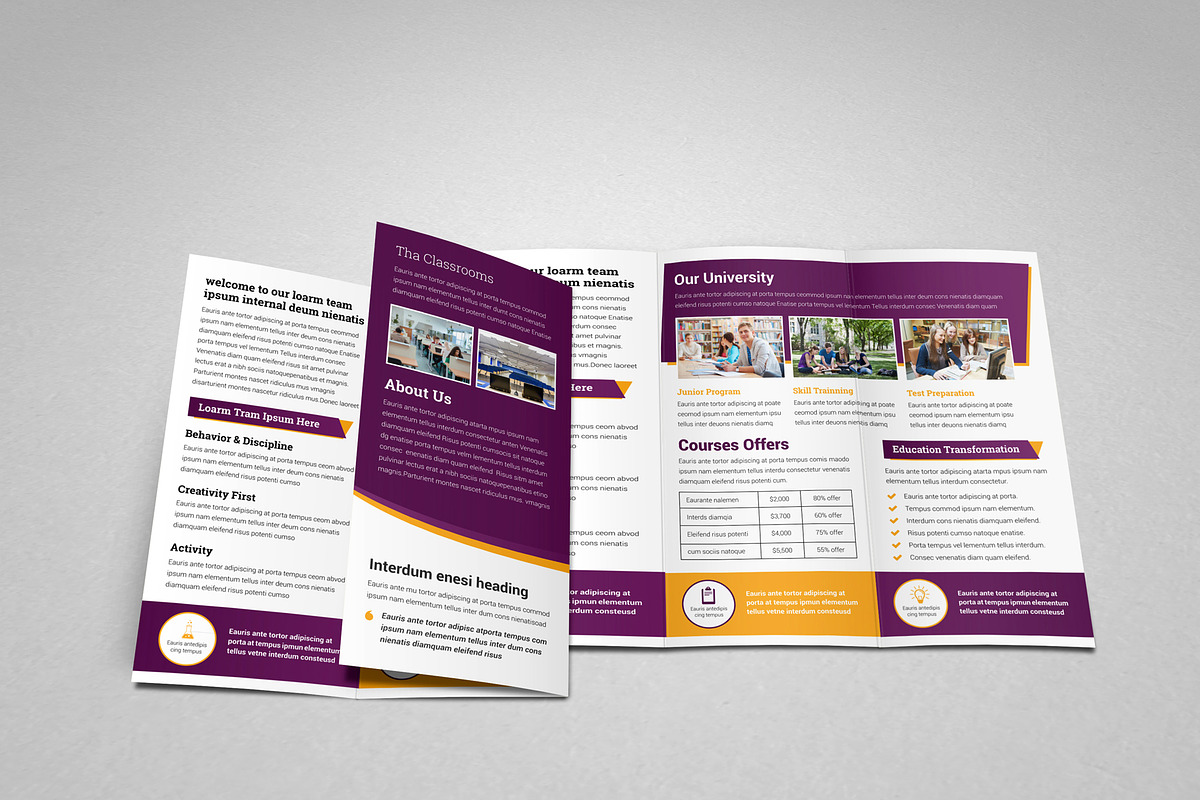 Education College Trifold V5, a Brochure Template by JanySultana (Photo 9 of 10)
