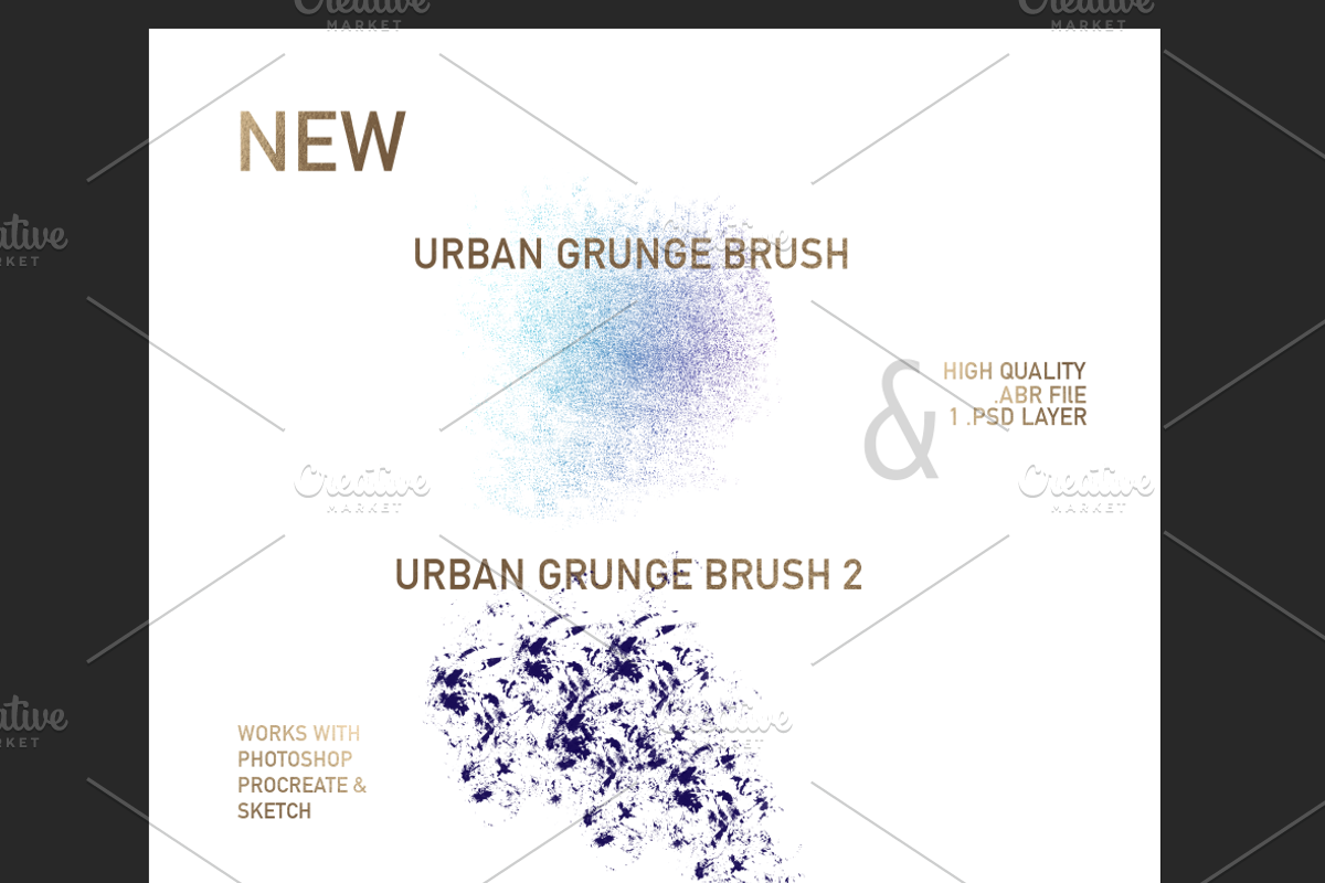 Urban Grunge Brush Set