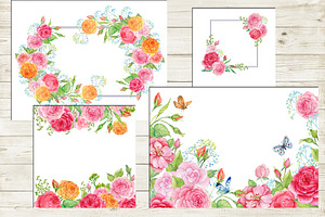 Floral Backgrounds Watercolor