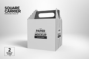 Square Carrier Packaging Mockup, a Packaging Mockup by INCDesign (Thumbnail 5 of 7)