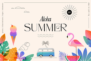 Aloha Summer, logos & prints, a Graphic by Marish