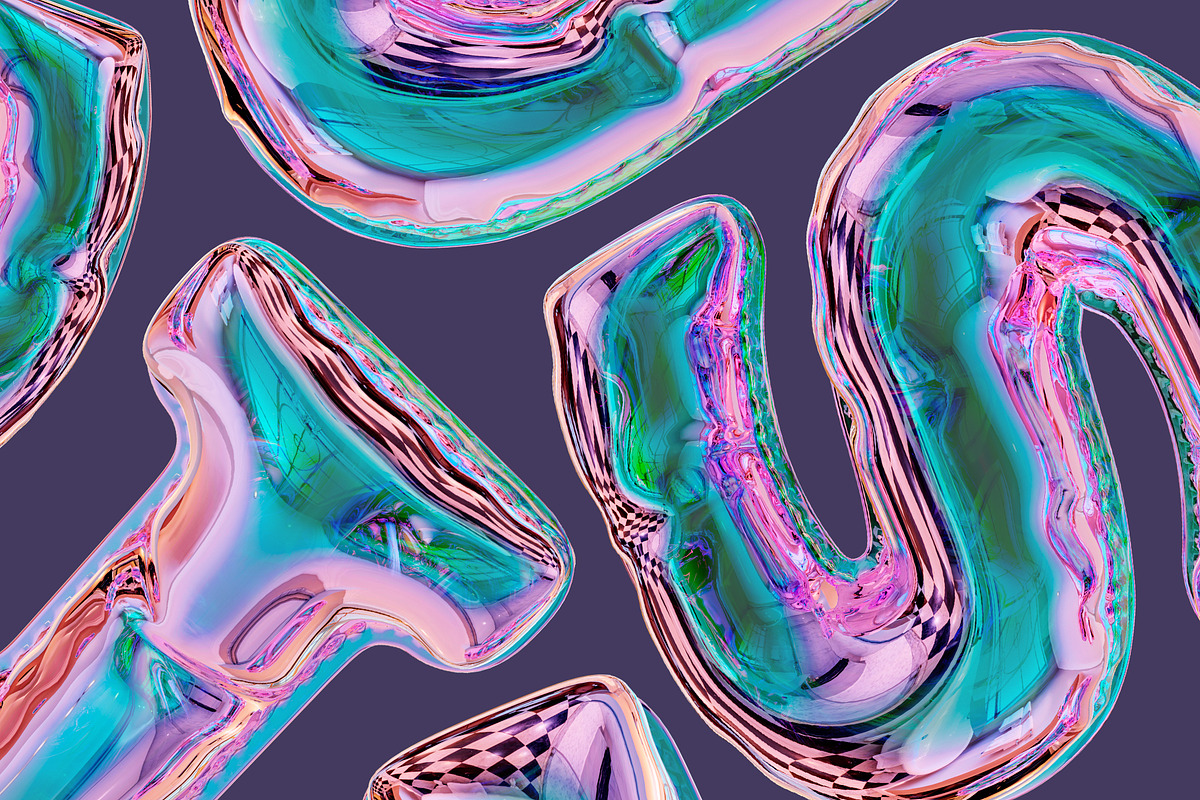 Blow - 3D Holographic Font, a Graphic by Alina Sh (Photo 6 of 7)