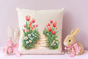 Spring Landscape Clipart, Spring Png, an Illustration by RobertsArt (Thumbnail 2 of 7)