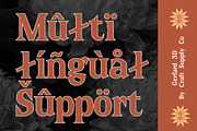 Gerfard 3D, a Serif Font by Craft Supply Co. (Thumbnail 7 of 8)