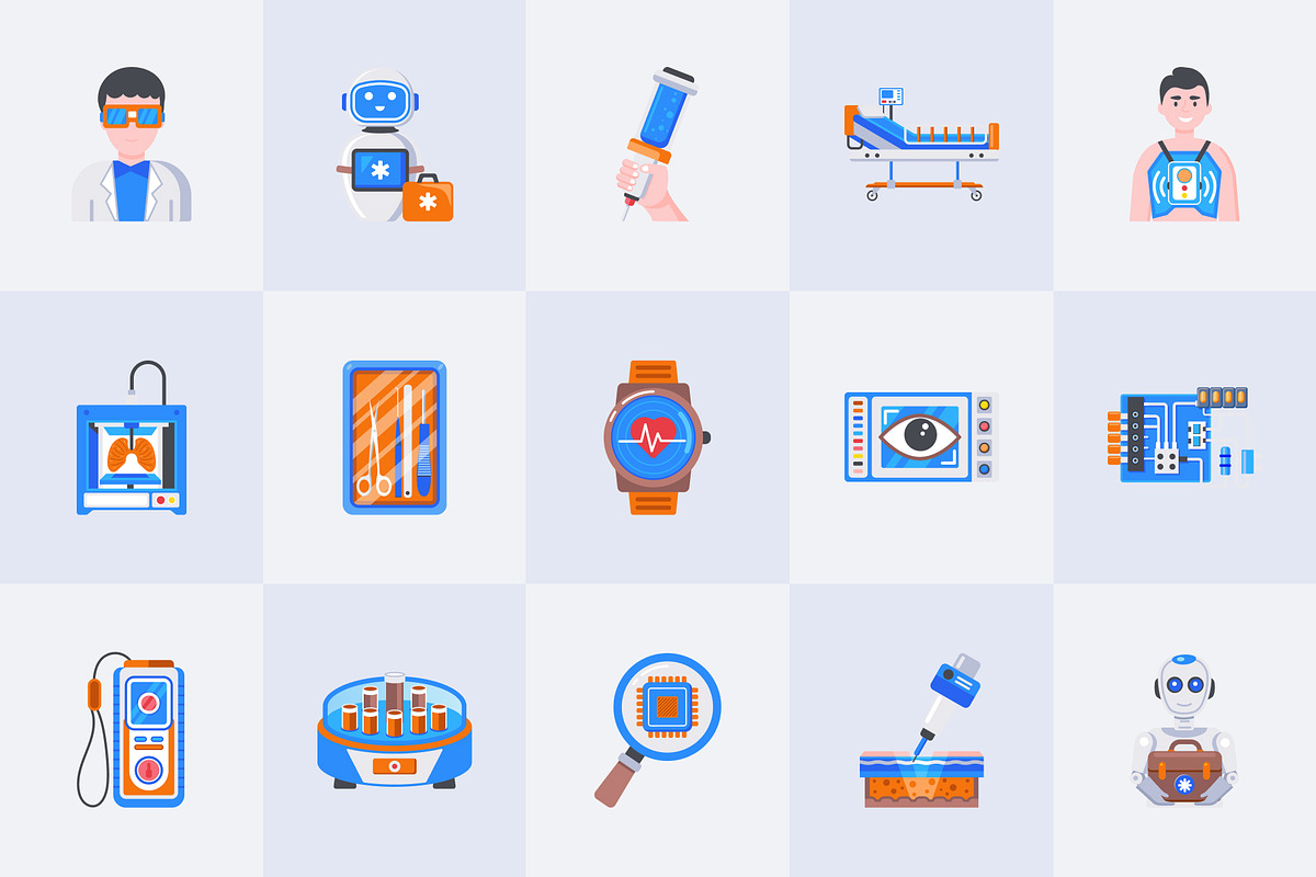 Medical Engineering Icon Set, an Emoji Icon by Creative Stall (Photo 5 of 6)
