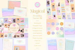 Magical Branding Starter Kit, a Branding & Logo Template by Hell Yeah Designs