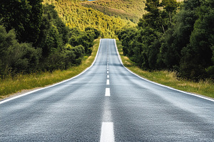 Endless road, a Nature Photo by MistyDay