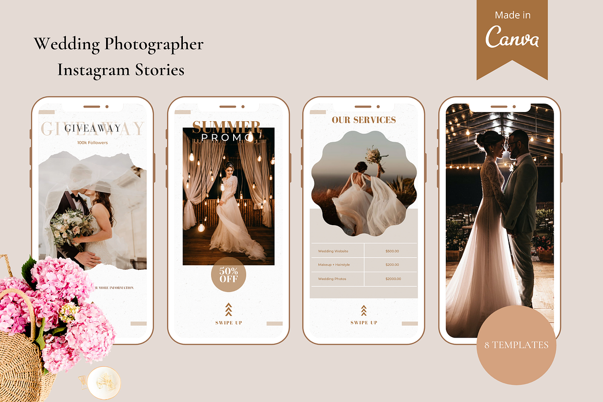 Wedding Photographer Instagram Story, a Social Media Template by Bonita Digital Design (Photo 1 of 3)