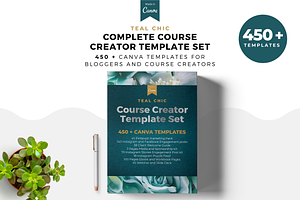 Teal Chic Complete Template Canva