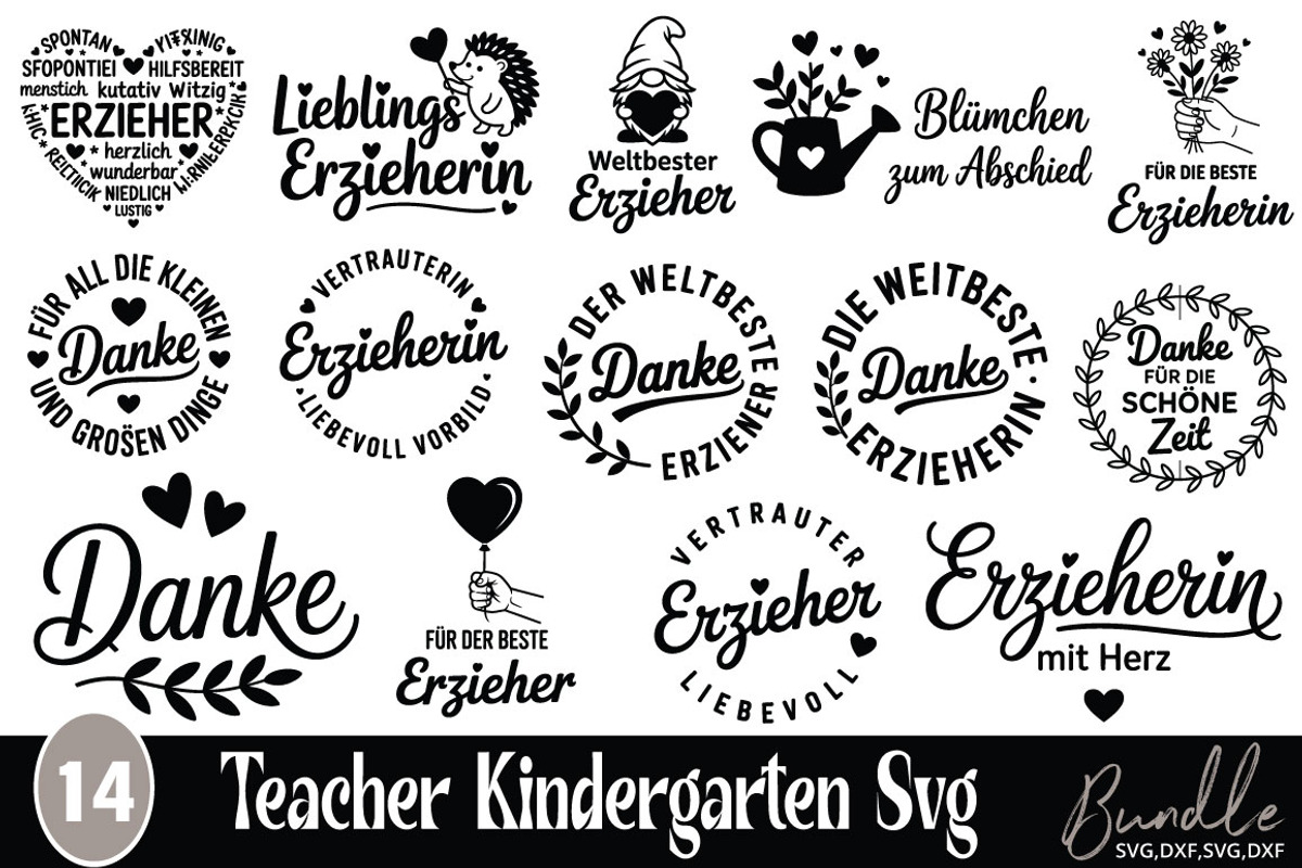 Teacher Kindergarten SVG Bundle, an Object Graphic by DollarSmart
