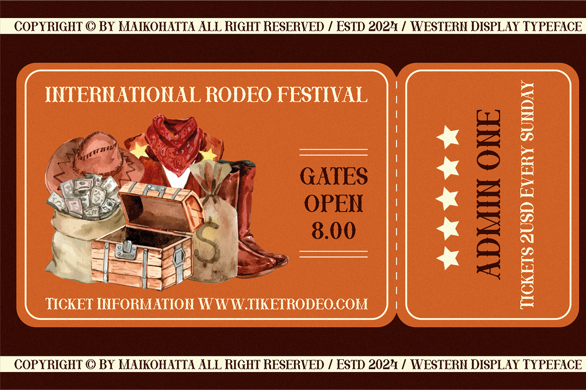 Desert Western - Western Display Fon, a Serif Font by MaikoHatta (Photo 4 of 7)