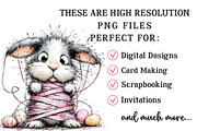 Whimsical Funny Easter Animal Clipar, an Illustration by OK Design (Thumbnail 4 of 6)