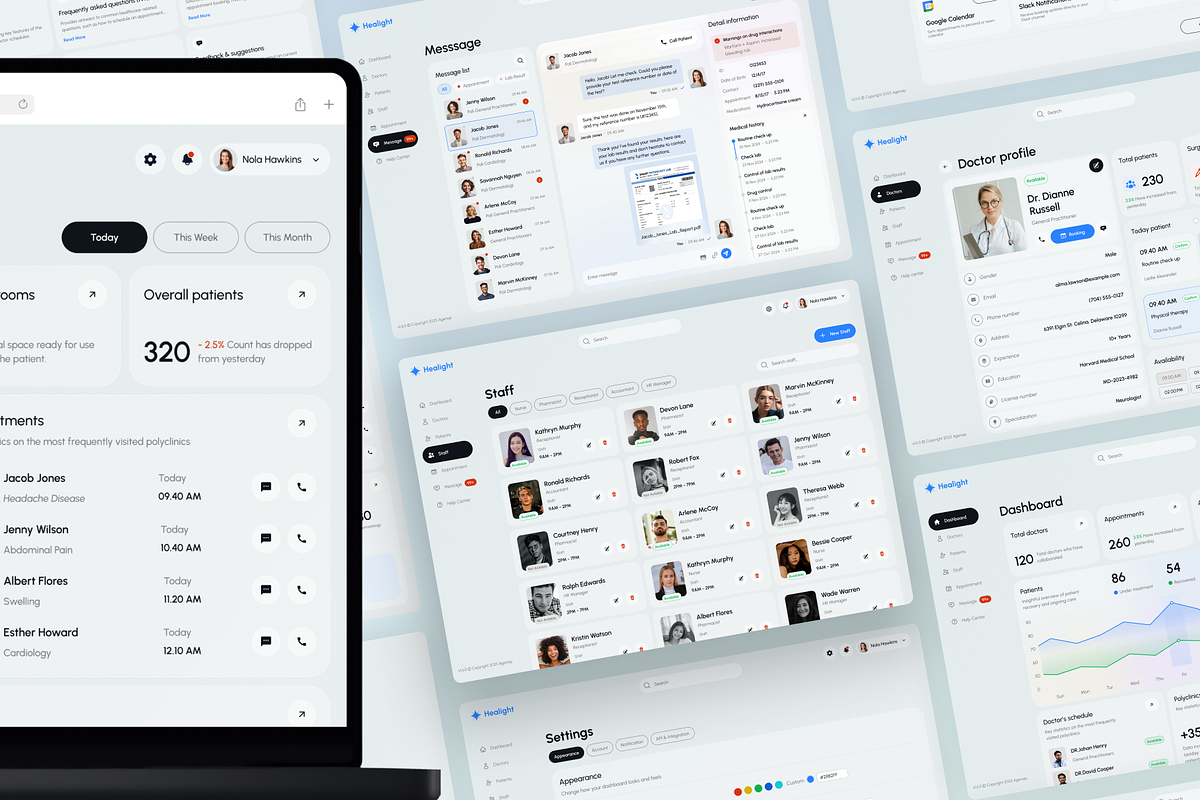 Healight - Multipurpose SAAS UI Kit, an UI Kit Template by Agensip Design Agency (Photo 2 of 10)