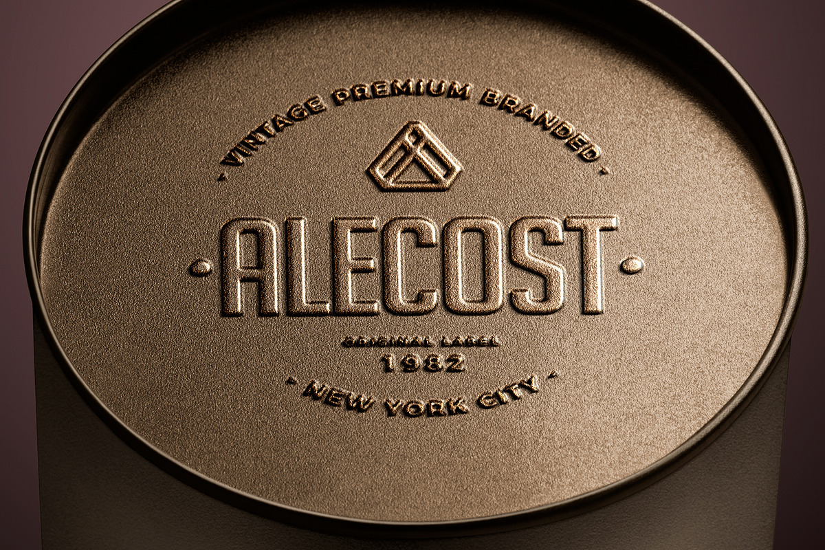 Embossed Metal Logo Mockup, a Product Mockup by DesignNeutrons