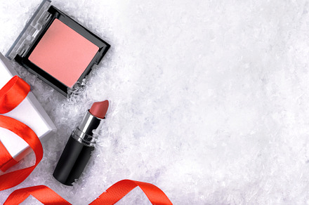 Gift set of makeup products