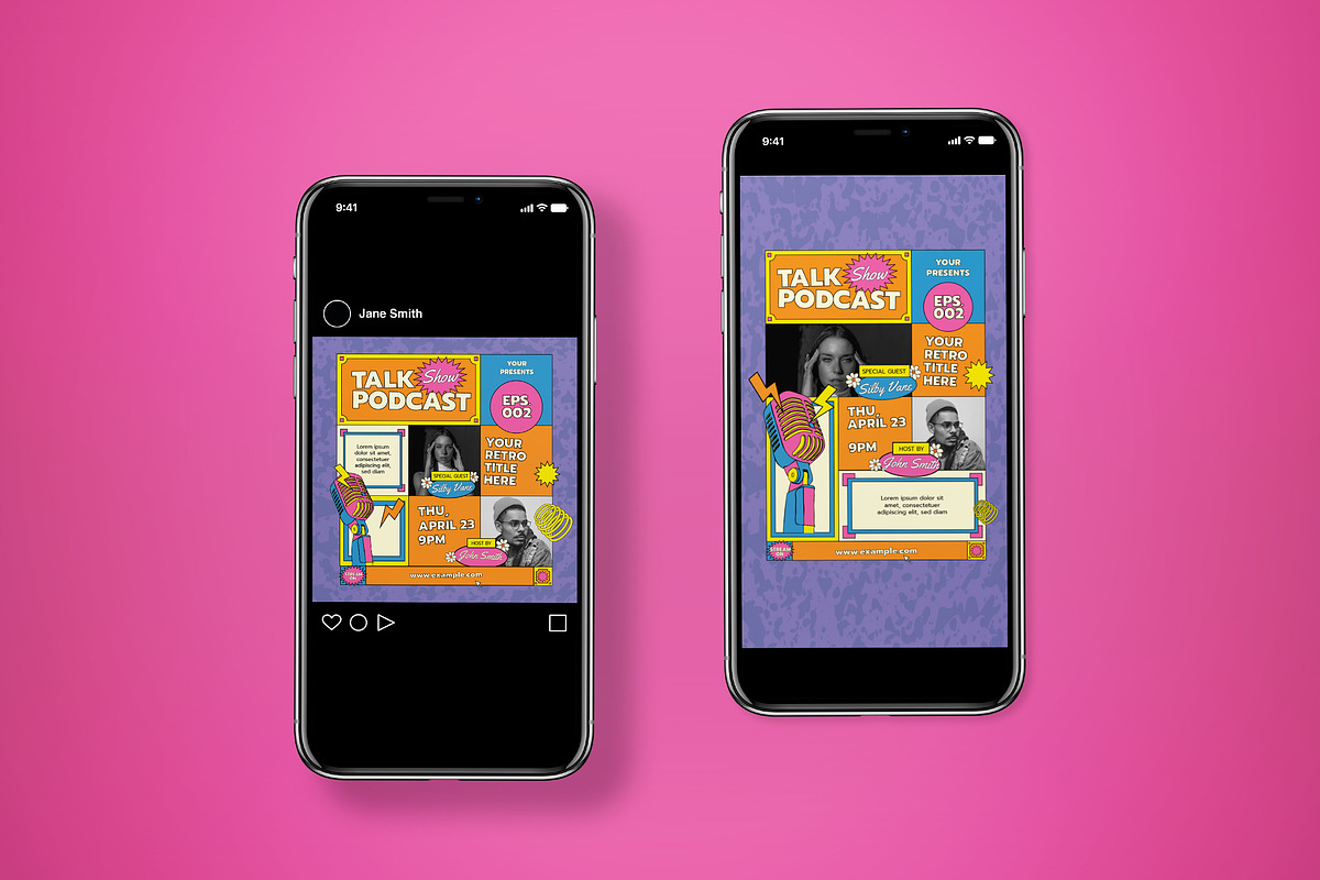 Talk Show Podcast Flyer Set, a Flyer Template by graphicook (Photo 3 of 3)