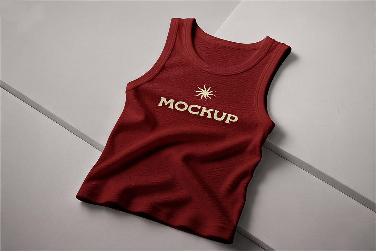 Casual Ribbed Tank Top Mockup, a Shirt Mockup by Pitchlook.Studio (Photo 3 of 4)