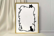 Doodle Halloween Frame SVG Bundle, an Object Graphic by FiveStarCrafting (Thumbnail 8 of 11)