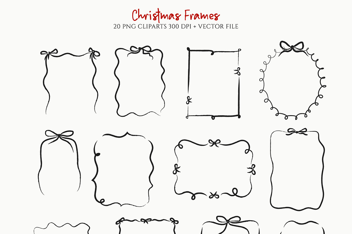 Whimsical Christmas Clipart Bundle, a Decorative Illustration by Artberriez (Photo 6 of 13)