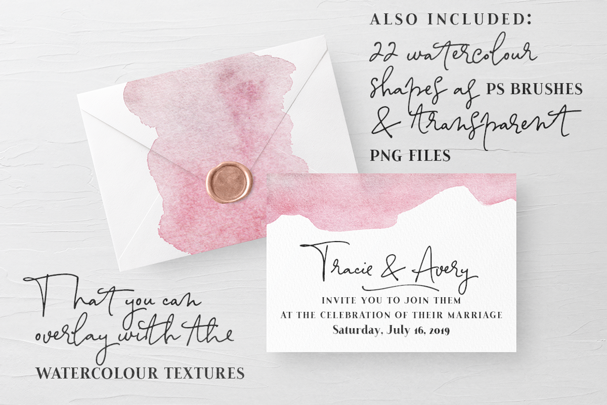 Watercolor Brush and Texture Pack preview 5
