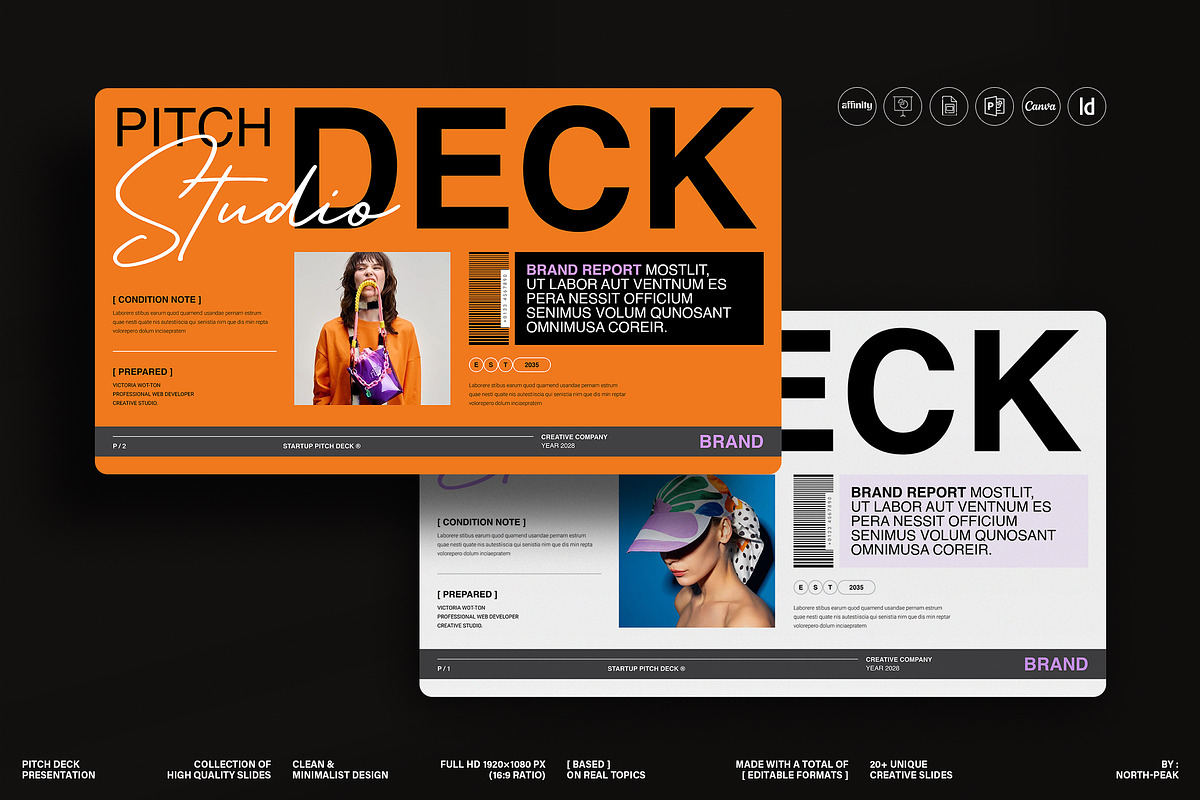 Pitch Deck Presentation Template, a Presentation Template by NorthPeak (Photo 1 of 11)