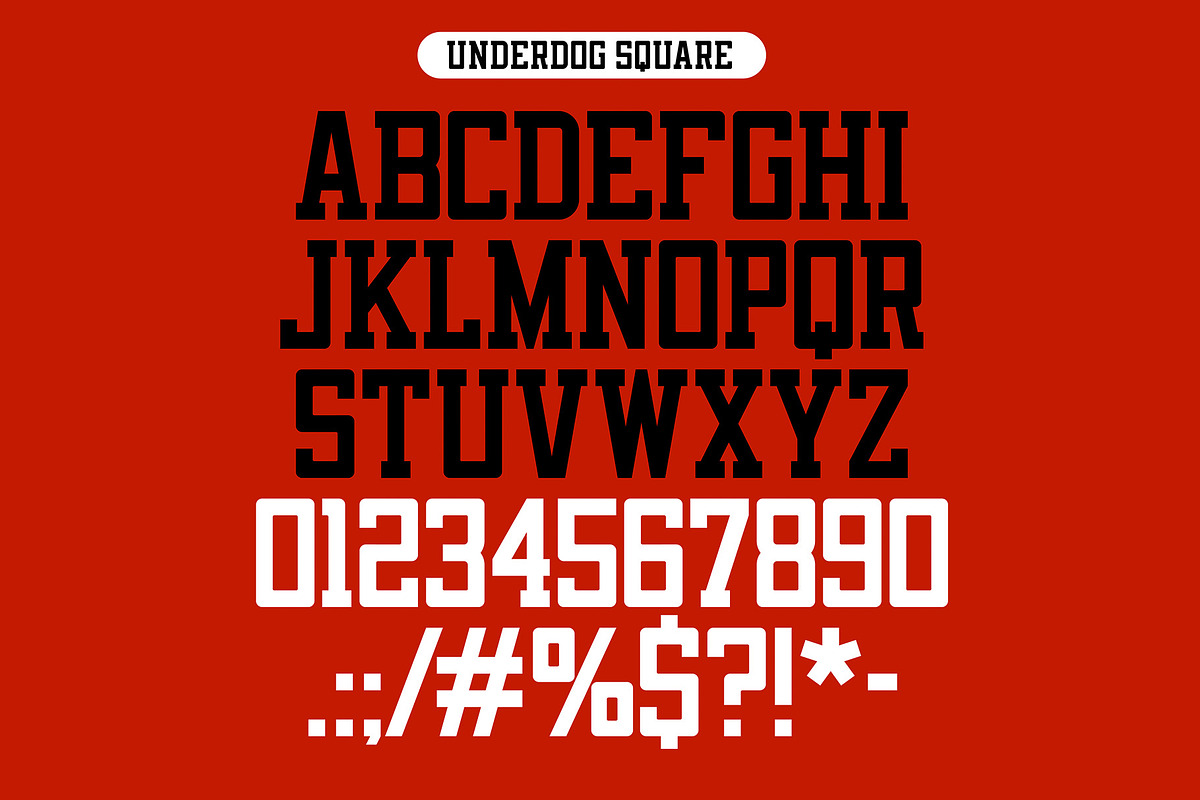 Underdog Round Typeface, a Font by MightySHORT (Photo 2 of 5)