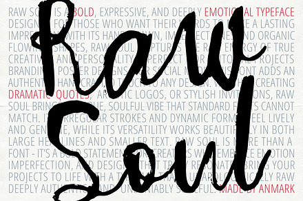 Raw Soul Expressive Messy Script