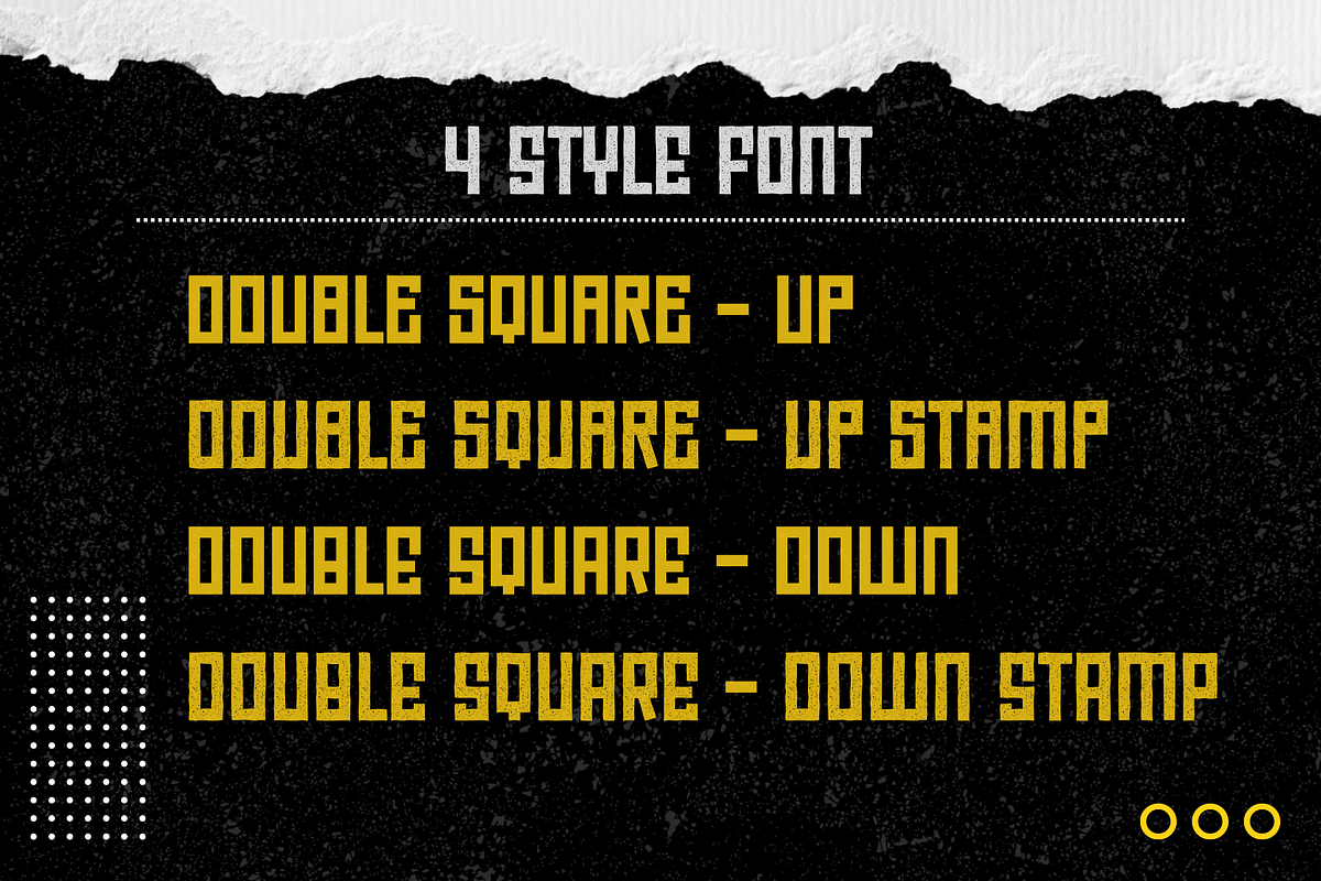Double Square Font, a Font by Wellscript Studio (Photo 2 of 9)