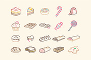 Sweets Icons, an Outline Icon by Babic Goran (Thumbnail 3 of 4)