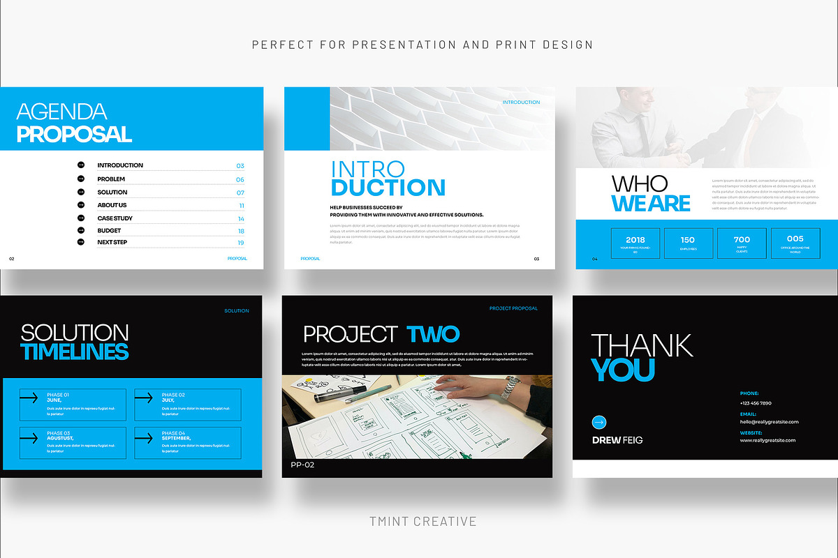 Project Brand Proposal Template, a Magazine Template by TMint Play (Photo 2 of 6)