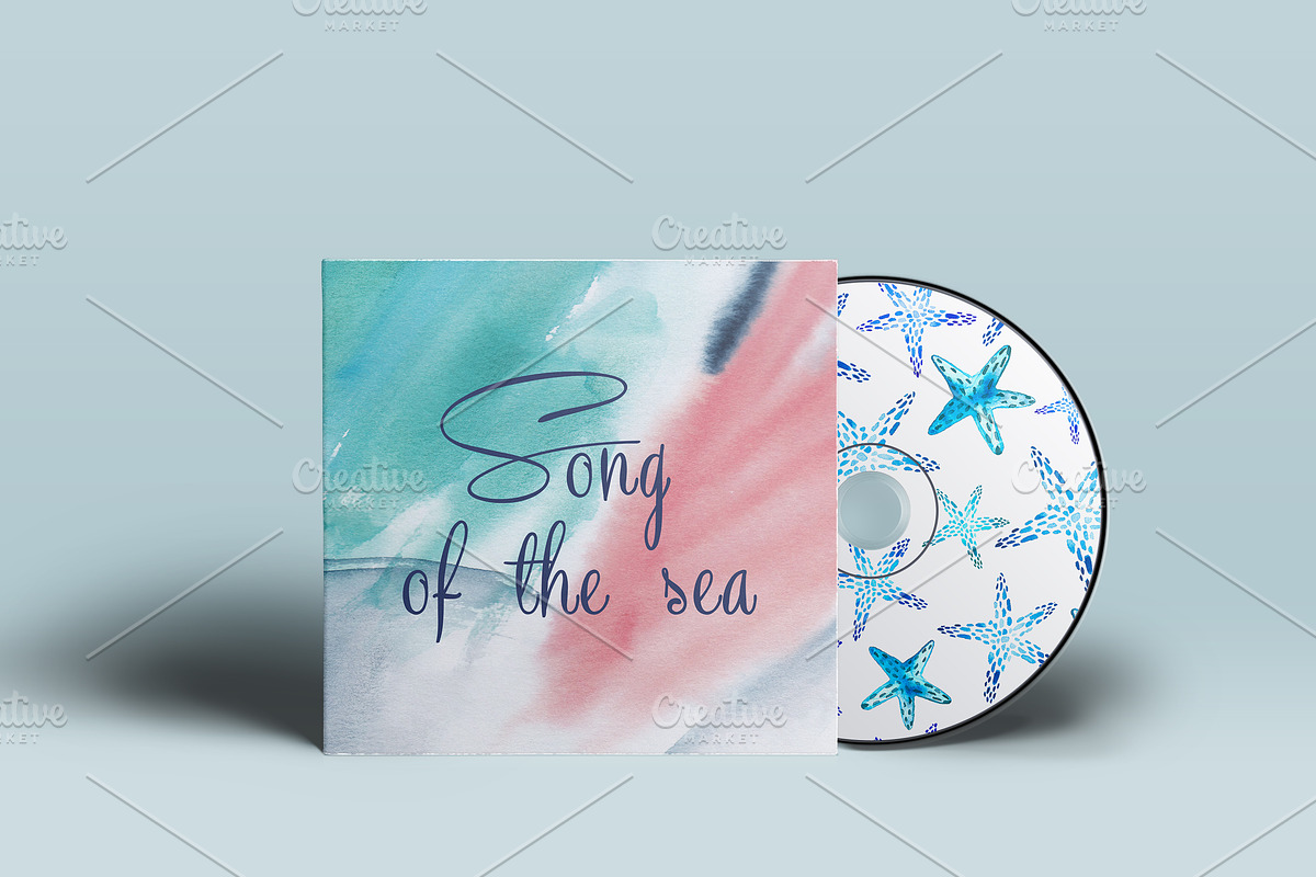 Seaweed watercolor collection, a Pattern Graphic by Katya_lu (Photo 8 of 10)