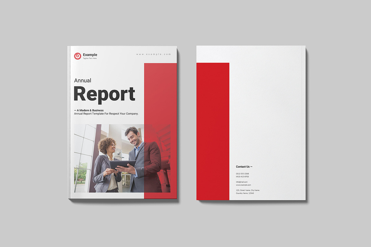 Annual Report Template, a Brochure Template by GoldenGrid Studio (Photo 10 of 10)