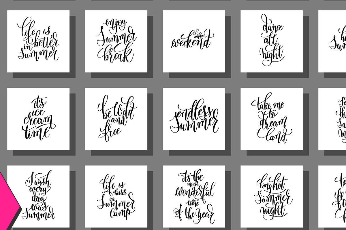 set of 100 positive summer quote, a Card Template by karakotsya (Photo 4 of 5)