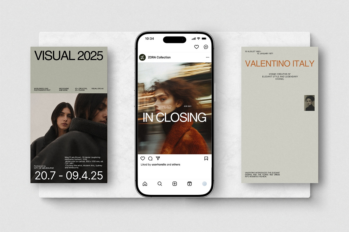 ZORA | Instagram Post & Story (II), a Social Media Template by The Aesthetic Studio (Photo 4 of 10)