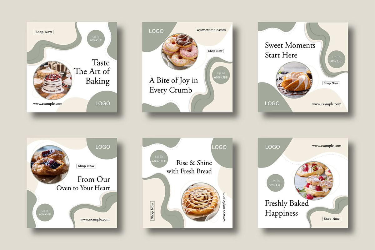 Bakery Shop Social Media Template