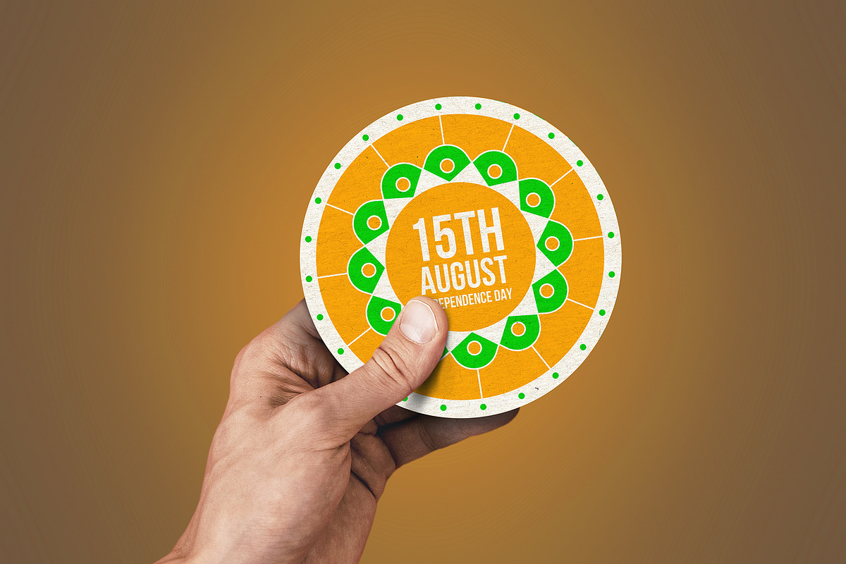 Clean Hand Man Coaster Mockups x4, a Packaging Mockup by SmartDesigns (Photo 3 of 5)